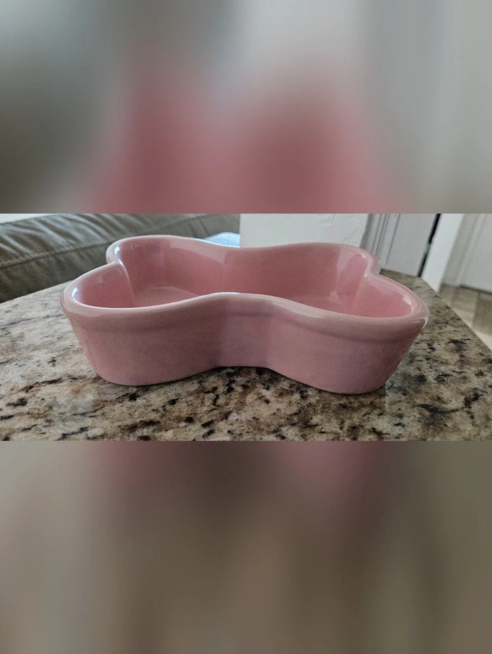 ​Pink Ceramic Dog Bowl Bundle: Top Paw & Blue Harbor Collection